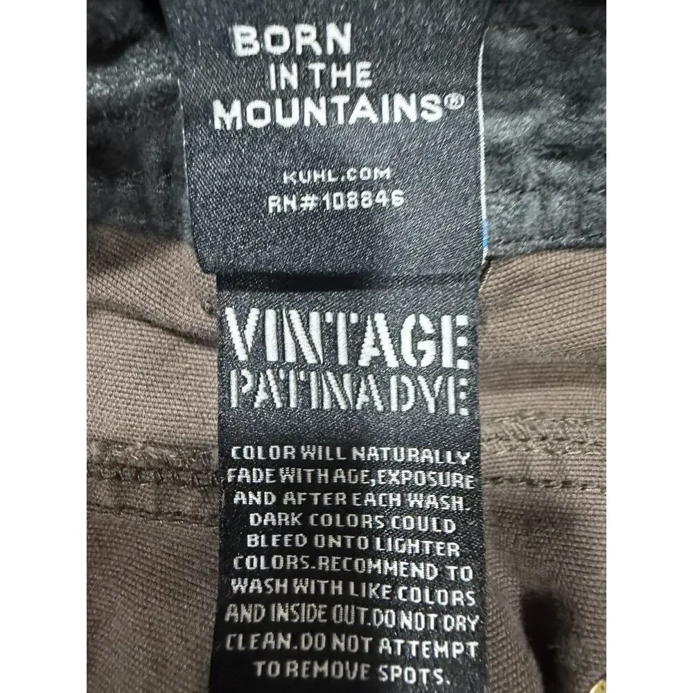 Kuhl Free Kanvas Jeans Men's Size 36x30 Brown Gorpcore Hiking Outdoors